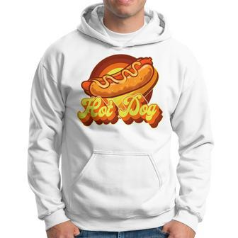 Hot Dog Adult Retro Vintage Hot Dog Hoodie - Monsterry CA