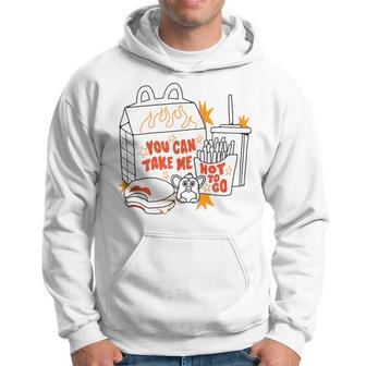 You Can Take Me Hot To Go Cheese Burger Lipstick Hoodie - Monsterry UK