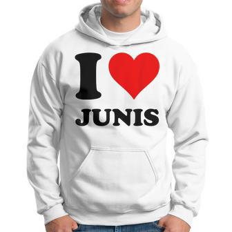 Ich Liebe Junis Hoodie - Seseable