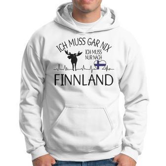 Ich Muss Gar Nix Ich Muss Nur Nach Finland Gray S Hoodie - Seseable