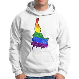 Idaho Gay Pride With Lgbt Flag Ada012a Hoodie - Monsterry CA