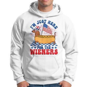 I'm Just Here For Wieners Dachshund Dog Hotdog 4Th Of July Hoodie - Monsterry AU