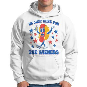 I'm Just Here For The Wieners 4Th Of July Hot-Dog Hoodie - Monsterry UK