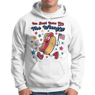I'm Just Here For The Wieners Hot Dog 4Th Of July Hoodie - Thegiftio UK
