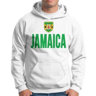 Jamaica Jamaican Flag Love Souvenir Hoodie - Thegiftio UK