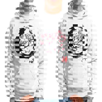 Japanese Calligraphy Zen Buddhist Enso Circle Meditation Hoodie - Thegiftio