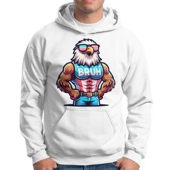 July 4Th Bruh Eagle American Flag Hoodie - Thegiftio UK