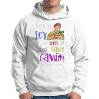Just A Boy Who Loves Anime Ramen And Gaming Gamer Anime Hoodie - Monsterry