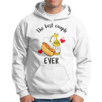 Kawaii Cute Hotdog And Mustard For Fast Food Classic Hoodie - Monsterry DE
