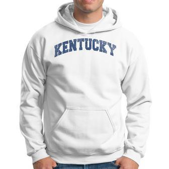 Kentucky Varsity Style Vintage Grey Hoodie - Monsterry