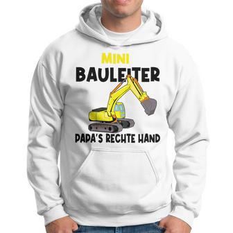 Kinder Kinder Bauherr Jungs Junge Papa's Rechte Hand Mini Bauleiter Kapuzenpullover - Geschenkecke