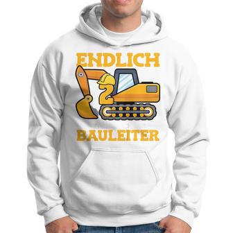 Kinder Endlich 2 Jetzt Bin Ich Der Bauleiter 2Nd Birthday Party Hoodie - Seseable