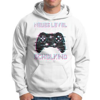 Kinder Neues Level Preigeschaltet Schulkind 2024 Einschulung Gaming Kapuzenpullover - Geschenkecke