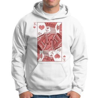 King Of Hearts Valentines Day Cool V-Day Couple Matching Hoodie - Monsterry