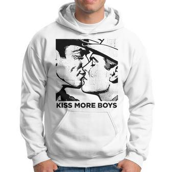 Kiss More Boys Gay Cowboys Kissing For Gay Pride Hoodie - Seseable