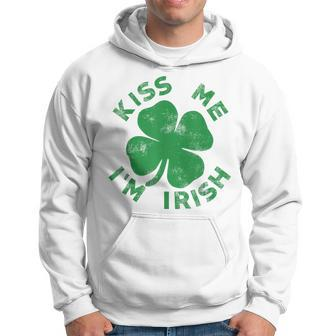 Kiss Me I'm Irish Vintage Saint Patrick Day Women Hoodie - Seseable