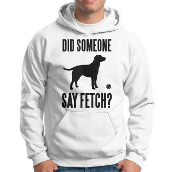 Lab Did Someone Say Fetch Labrador Retriever Hoodie - Monsterry UK