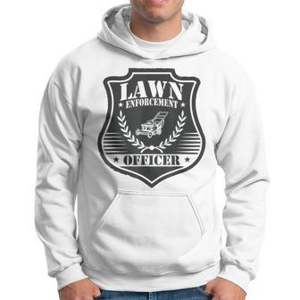 Lawn Enforcement Officer Lawn Mowing Gardening Hoodie - Seseable