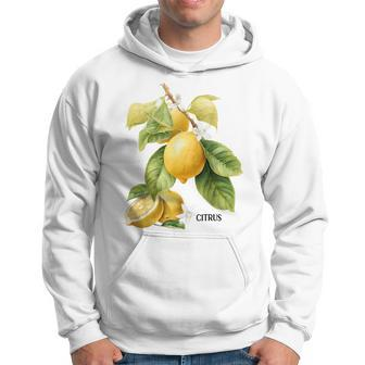 Lemon Fruit Citrus Botanical Cottagecore Aesthetic Gardening Hoodie - Monsterry AU