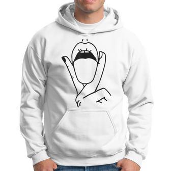 Lesbian Mouth Tongue Lips Lgbtq Gay Pride Lesbian Hoodie - Thegiftio UK