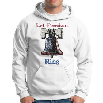 Let Freedom Ring American Flag Liberty Bell Hoodie - Monsterry CA