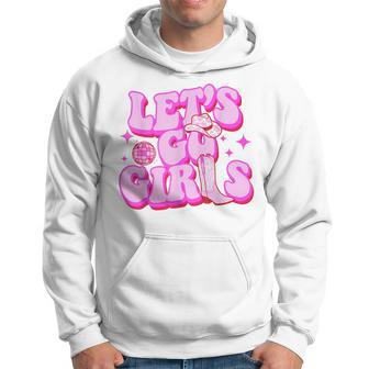 Let's Go Girls Cowgirls Leopard Hat Boots Western Country Hoodie - Thegiftio UK