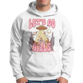 Let's Go Girls Western Space Desert Cowgirl Bachelorette Hoodie - Monsterry