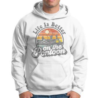 Life Is Better On The Pontoon Boat Boating Lake Hoodie - Monsterry CA
