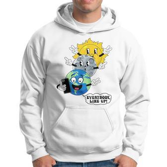 Line Up Everybody Total Solar Eclipse 2024 Earth Moon Hoodie | Mazezy AU