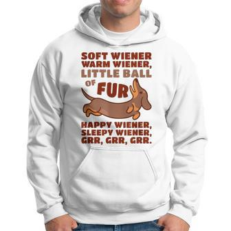 Little Ball Of Fur Soft Warm Wiener Dog Cute Dachshund Hoodie - Monsterry UK