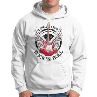 Long Live Rock And Roll Rock&Roll Vintage Electric Guitars Hoodie - Monsterry AU