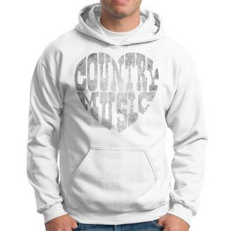I Love Country Music Lovers Cute Country And Western Hoodie - Monsterry