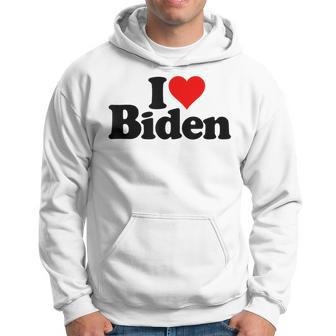 I Love Heart Biden President Joe Biden Hoodie - Thegiftio UK