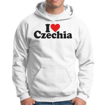 I Love Heart Czechia Czech Republic Hoodie - Thegiftio UK