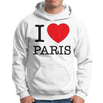 I Love Paris Graphic Novelty S & Cool s Hoodie - Thegiftio UK