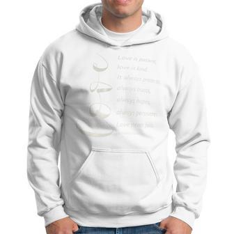 Love Is Patient Love Is Kind 1 Corinthians 13 Bible Verse Hoodie - Monsterry CA