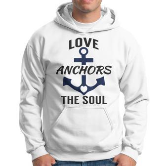 Love Soul Heart Anchor Captain Dad Novelty Graphic Hoodie - Monsterry CA