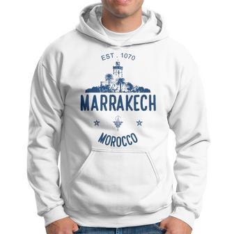 Marrakesh Morocco Jemaa El Fna Marrakech Travel Hoodie - Thegiftio UK