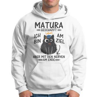 Matura Abschluss Katze Matura Abschied Matura Geschafft Kapuzenpullover - Seseable