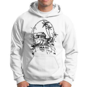 Maui Hawaii Vintage Retro Throwback Classic Vacation Hoodie - Monsterry
