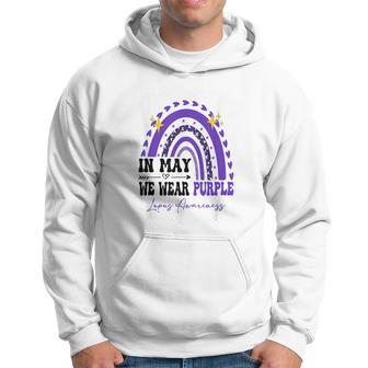 In May We Wear Purple Lupus Awareness Month Hoodie - Thegiftio UK