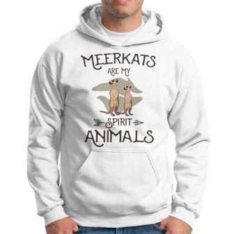 Meerkats Are My Spirit Animals Cool Vintage Meerkat Hoodie - Monsterry DE