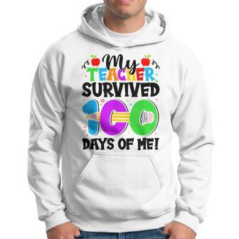 Meine Schüler Haben 100 Tage Meines 100 Schultages Überlebt Hoodie - Seseable