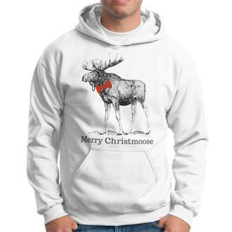 Merry Christmoose Christmas Moose T Hoodie - Monsterry DE