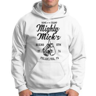 Mighty Mick's Boxing Gym Vintage Philly Sports T Black Hoodie - Thegiftio UK