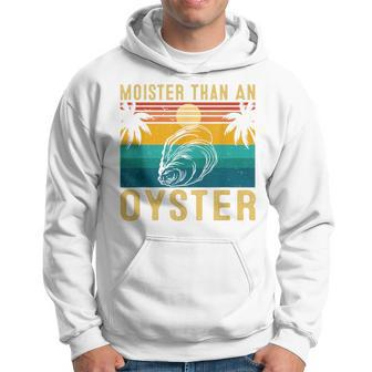 Moister Than An Oyster Retro Sunset For Oyster Lovers Hoodie - Monsterry DE