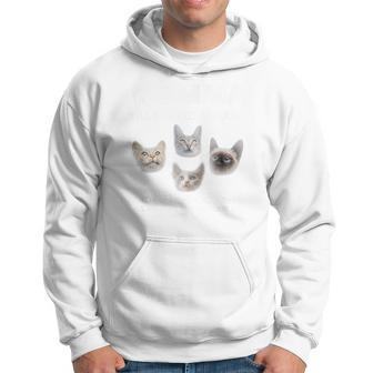 Momma Cats Saying Cat Lover Four Cats Singing Hoodie - Monsterry DE