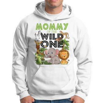 Mommy Of The Wild One Birthday 1St Safari Jungle Family Hoodie - Thegiftio UK