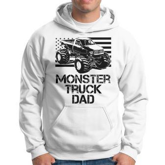 Monster Truck Dad Retro Monster Truck Father Hoodie - Thegiftio UK