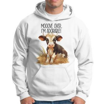 Mooove Over I'm Adorable Cute Cow Sounds Toddler Hoodie - Monsterry UK